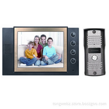 Wired Doorbell System, Adjustable Talk Volume and Ringing, Calling and Unlock Door